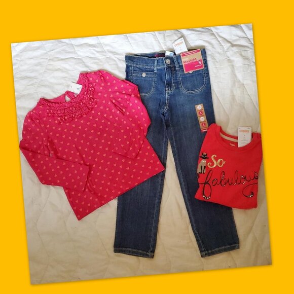 NWT Gymboree Gap Lot Girls 5T Fall Winter Lot Outfits Jeans Sets Outfit Bundle - Picture 5 of 12
